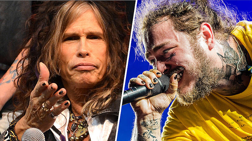 Die Musiker Steven Tyler (l.) und Post Malone tragen regelmäßig Nagellack.