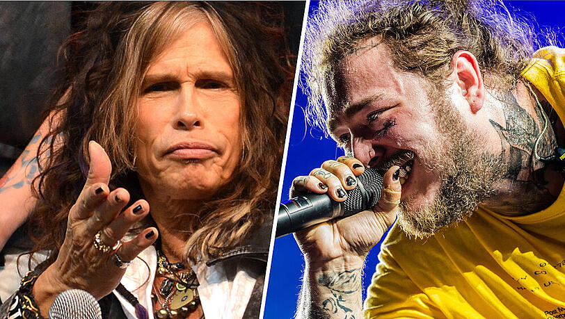 Die Musiker Steven Tyler (l.) und Post Malone tragen regelmäßig Nagellack. Die Musiker Steven Tyler (l.) und Post Malone tragen regelmäßig Nagellack.