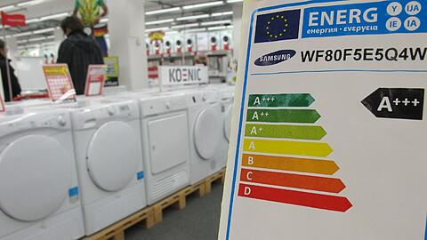Die Labels &bdquo;A&ldquo; bis &bdquo;A+++&ldquo; werden abgeschafft, dafür gibt&rsquo;s die Kategorien &bdquo;A&ldquo; bis &bdquo;G&ldquo;.