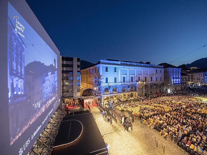 Spektakuläres Kino: Die Piazza Grande in Locarno.