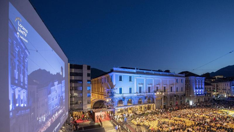 Spektakuläres Kino: Die Piazza Grande in Locarno. Spektakuläres Kino: Die Piazza Grande in Locarno.