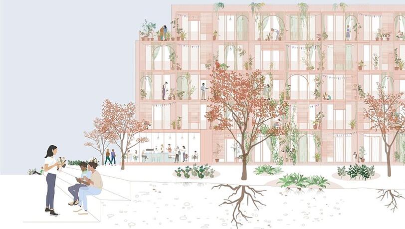 Neues Wohnen am S-Bahnhof Gauting: Das "Mooritz" wird f&uuml;nf Stockwerke hoch.