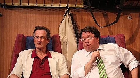 Thomas "Erster Klasse " mit Uli Bauer (li.) und Helmut Schleich.