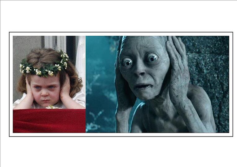 Ein Schatz: Grace und Gollum. Abgesehen von der Gestik haben die beiden aber zum Glück wenig gemeinsam.
