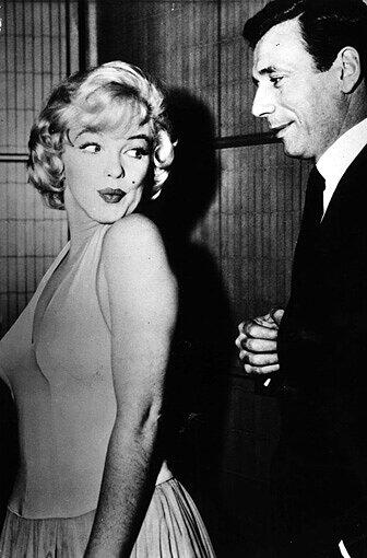 Monroe mit Ives Montand.