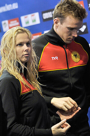 Das deutsche Schwimmer-Traumpaar Britta Steffen (32) und Paul Biedermann (29)