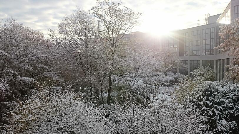 Was für eine traumhafte Winterkulisse in München am Mittwochmorgen...