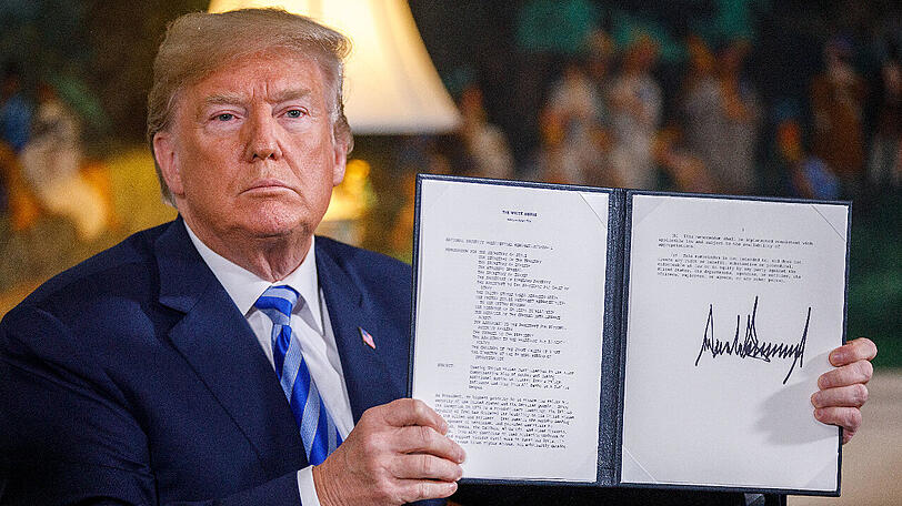 Donald Trump hat gerade eine Erklärung zum Ausstieg aus dem Atomdeal mit dem Iran abgegeben.