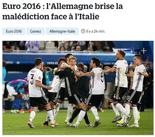 Le Parisien aus Frankreich: "Deutschland bricht den Italien-Fluch"