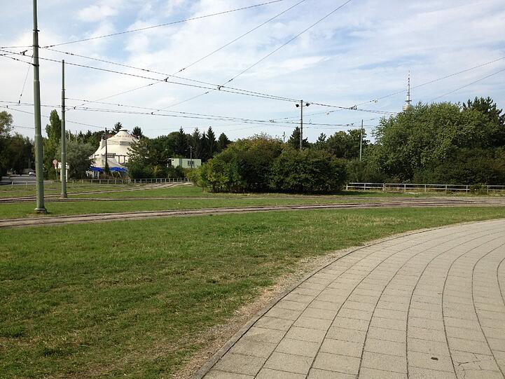 Hier an der Trambahn-Wendeschleife soll ein Skater-Paradies entstehen.