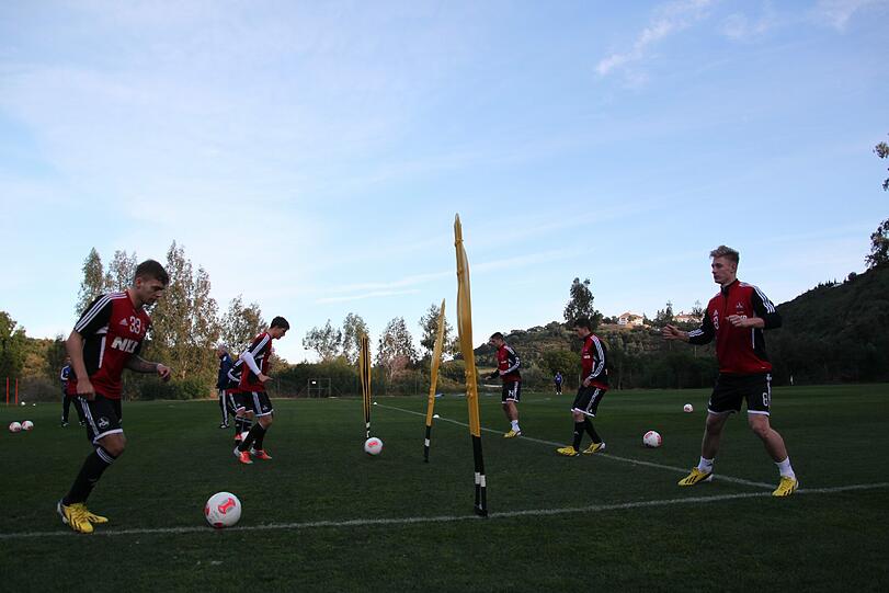 Der 1. FC Nürnberg bereitet sich nunter der Sonne Andalusiens auf die Rückrunde vor. Die Bilder aus dem Trainingslager in La Cala de Mijas