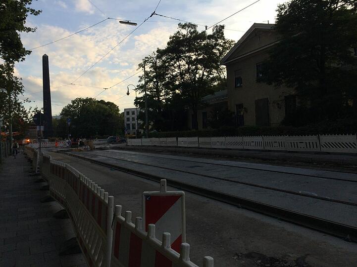 Die Großbaustelle am Karolinenplatz