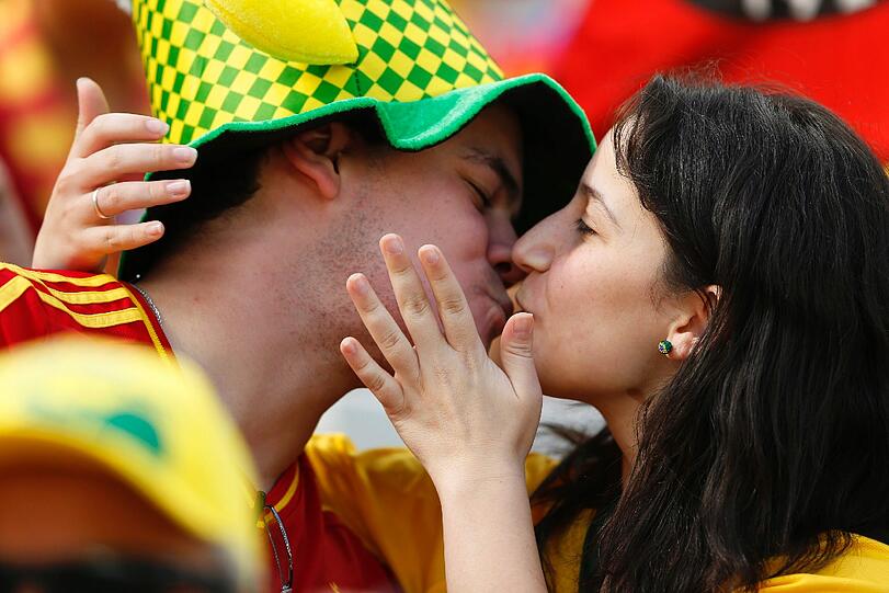 Ob im Stadion in Brasilien oder beim Public Viewing daheim: Die heißesten Fans der WM. Die Bilder!