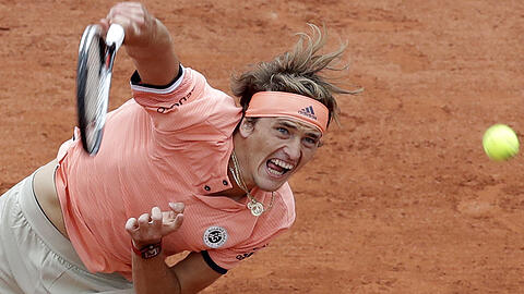 Alexander Zverev: Ohne Chance im Viertelfinalspiel der French Open gegen Österreichs Dominic Thiem.