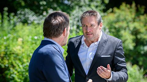 "Sturm der Liebe": Markus' (l.) Wut wegen der Trennung trifft Christoph.