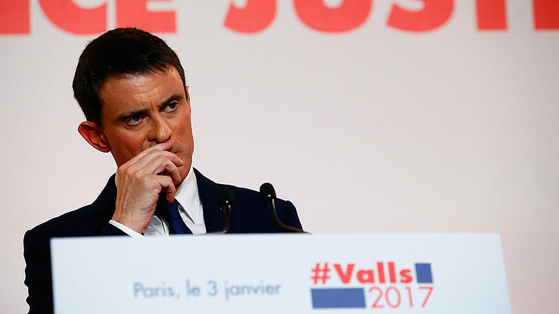 Der sozialistische Kandidat Manuel Valls hat zuletzt in Umfragen deutlich eingebüßt.