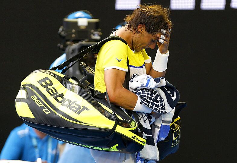 Enttäuscht über sein Ausscheiden: Rafael Nadal.