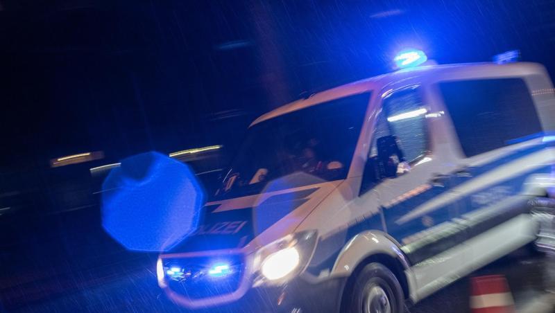 Ein Streifenwagen der Polizei fährt mit Blaulicht über eine Straße. Foto: Patrick Seeger/dpa/Archivbild
