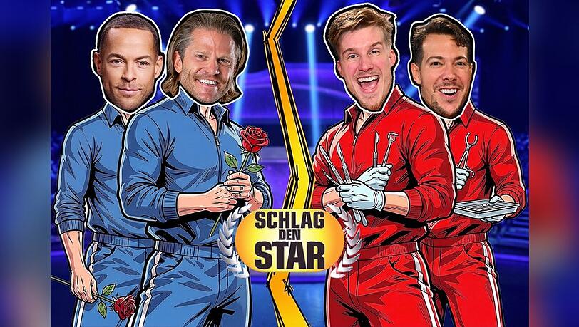 Andrej Mangold und Paul Janke treten gegen Dr. Nick und Dr. Rick (v.l.n.r.) an.