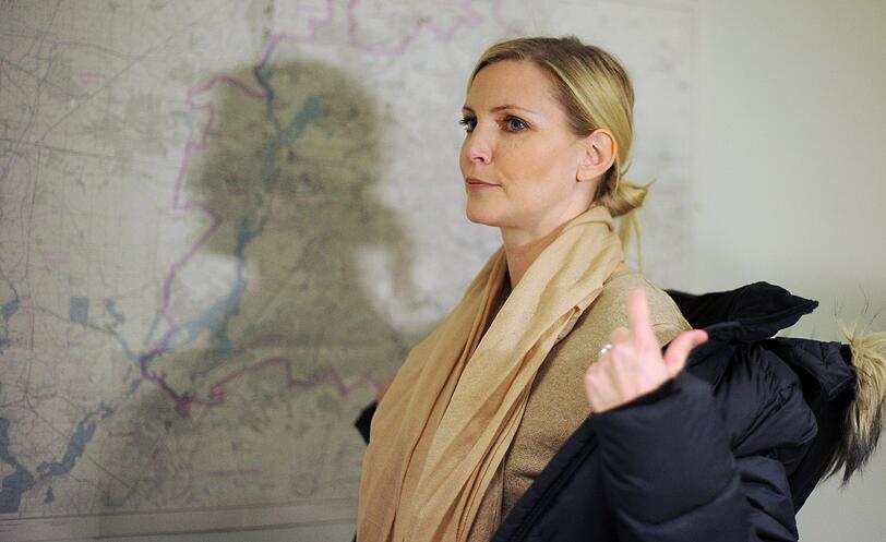 Nadja Auermann vor dem Amtsgericht Tiergarten - das Model wurde wegen Steuerhinterziehung zu einer Geldstrafe von 90.000 Euro verurteilt.