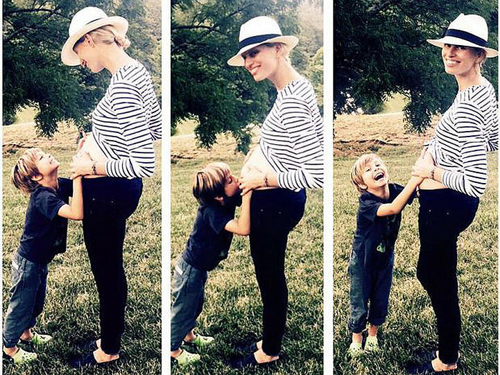 So bestätigt Karolina Kurkova auf Instagram die Gerüchte um ihre zweite Schwangerschaft