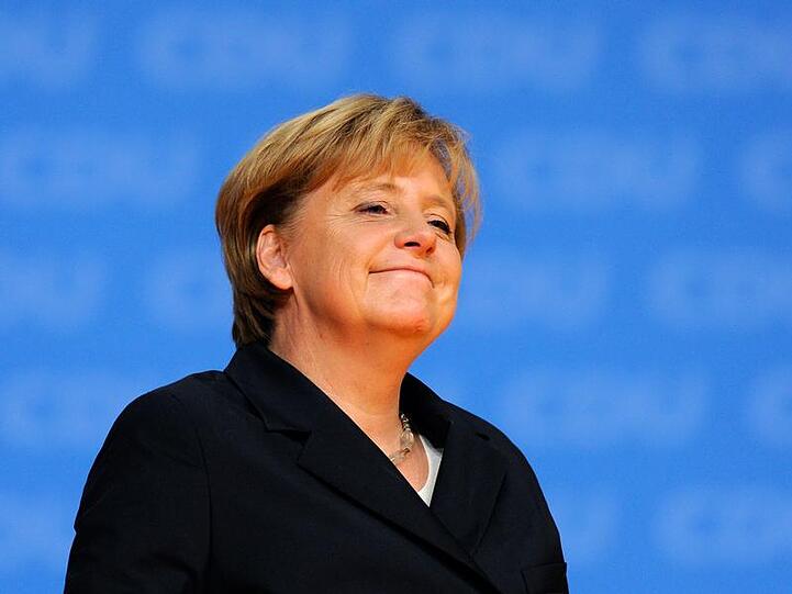 Bundeskanzlerin Angela Merkel auf dem CDU-Parteitag in Karlsruhe
