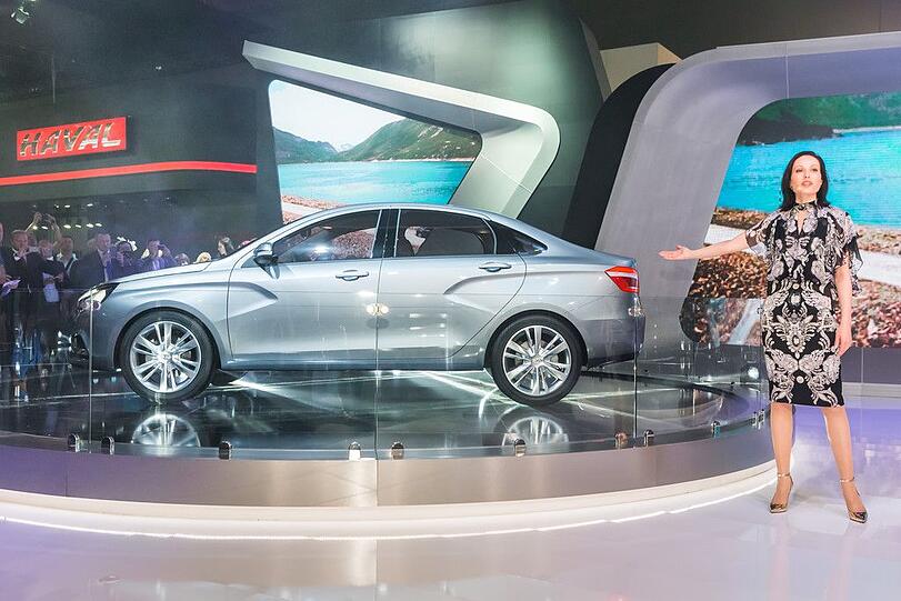 Die neue russische Linie: Der neue Lada Vesta.