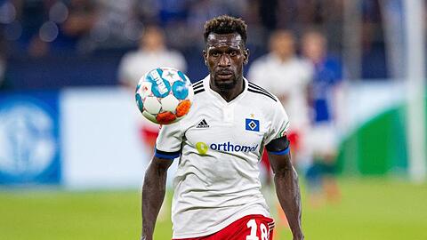 Erhält Rückhalt im Verein und von den Anhängern: HSV-Spieler Bakery Jatta.