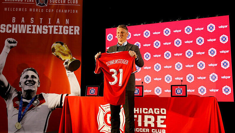 "Alles ist möglich". Bastian Schweinsteiger bei seiner ersten Pressekonferenz. "Alles ist möglich". Bastian Schweinsteiger bei seiner ersten Pressekonferenz.