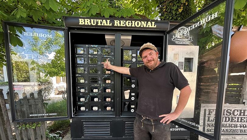 Alexander Grünwalds Eier-Automat in Allach.