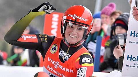 Natalie Geisenberger kommt nach ihrer Babypause zurück und macht den Eiskanal unsicher. (Archivbild).