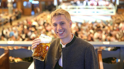 Dominik Krause im Schottenhamel.