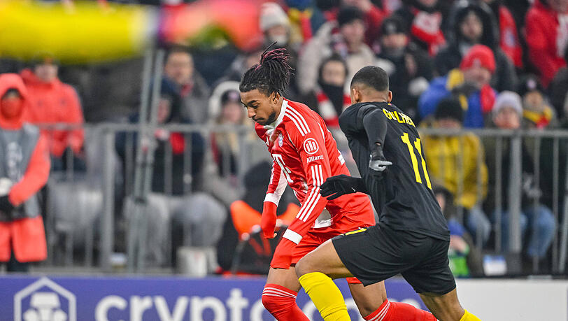 Michael Olise gewann mit dem FC Bayern gegen Union Saint-Gilloise.