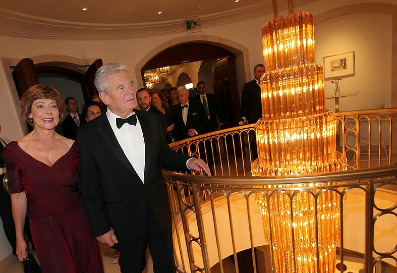 Bundespräsident Joachim Gauck und seine Lebensgefährtin Daniela Schadt