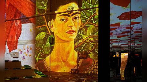 Das immersive Erlebnis "Viva Frida Kahlo" im Utopia in München.