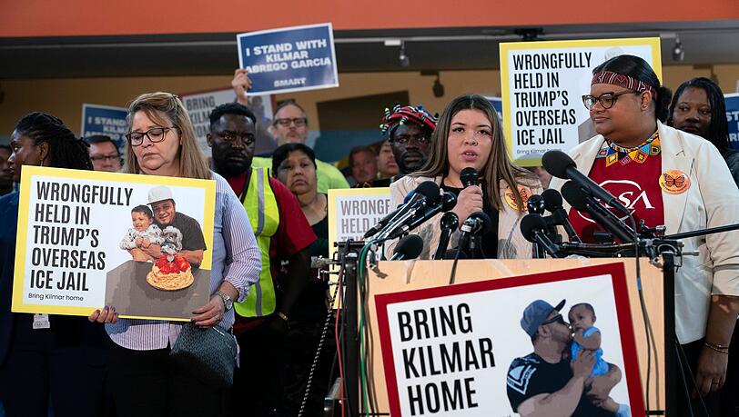 Trump setzt bei der versehentlichen Abschiebung eines Salvadorianers auf eine harte Linie. (Archivbild)