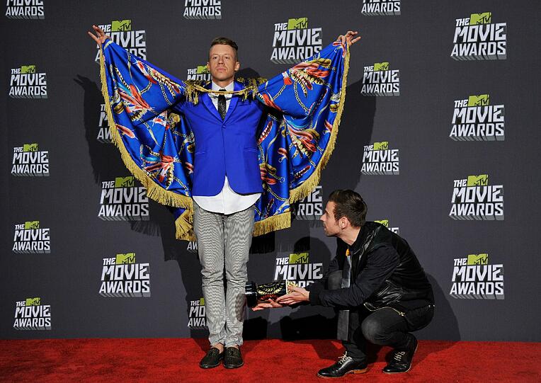 Weiter Fotos von dem MTV Movie Awards: Macklemore (links) und Ryan Lewis