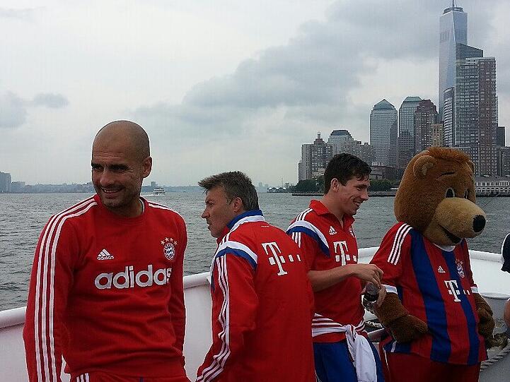 Weitere Bilder der Sightseeing-Tour des FC Bayern München.