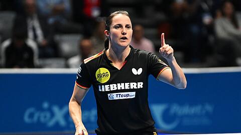 Europas Nummer eins: Tischtennis-Spielerin Sabine Winter.