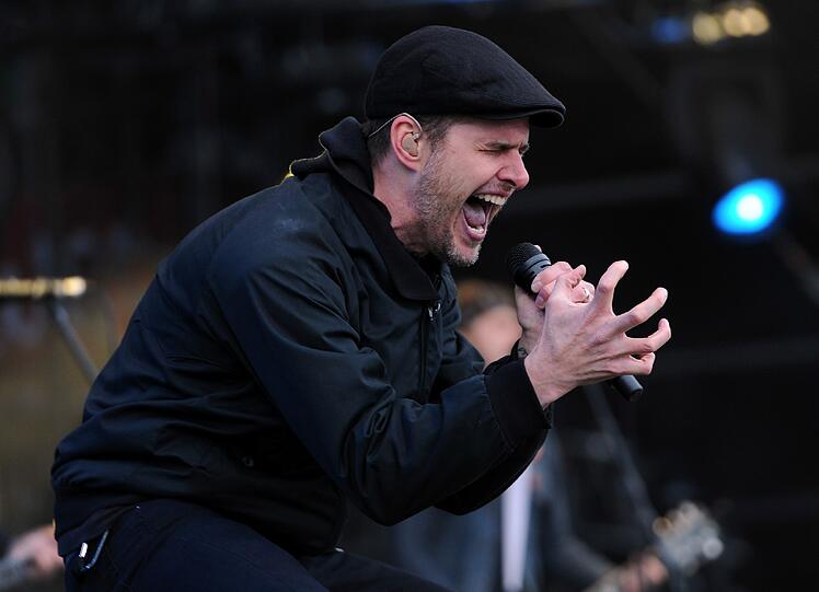 Al Barr, Frontmann der irisch-amerikanischen Folk-Punk-Band "Dropkick Murphys" tritt bei "Rock am Ring"auf.