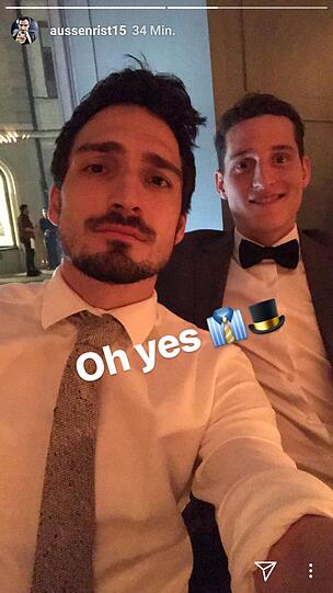Schick zur Meister-Party: Mats Hummels und Sebastian Rudy