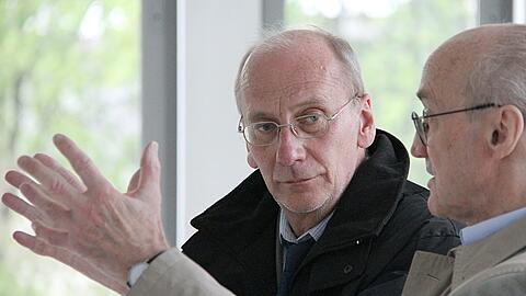 Hans-Georg Küppers mit Winfried Nerdinger, dem Gründungschef des NS-Dokuzentrums.