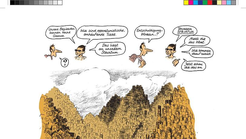 Auch unseren unstillbaren Durst nach Öl thematisieren Blain und Jancovici in ihrem Comic Auch unseren unstillbaren Durst nach Öl thematisieren Blain und Jancovici in ihrem Comic