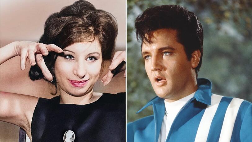 Waren leider nie zusammen auf der großen Leinwand zu sehen: Hollywood-Ikone Barbra Streisand und Elvis Presley Waren leider nie zusammen auf der großen Leinwand zu sehen: Hollywood-Ikone Barbra Streisand und Elvis Presley