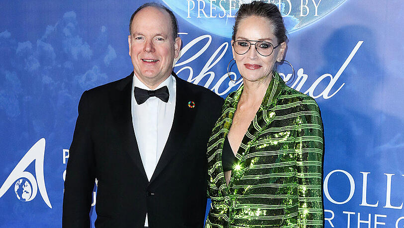 Fürst Albert II. und Sharon Stone bei der "Global Ocean Gala" in Los Angeles Fürst Albert II. und Sharon Stone bei der "Global Ocean Gala" in Los Angeles