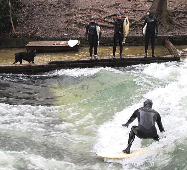 Impressionen vom Eisbach.