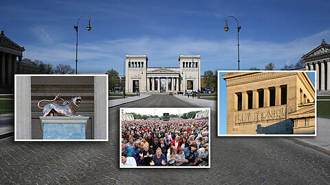 Weitläufig, imposant und der perfekte Ort für Open-Air-Konzerte: Der Königsplatz liegt am Ende der Brienner Straße, der ersten Prachtstraße Münchens.