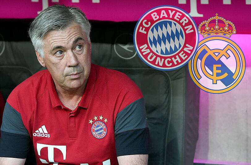 Carlo Ancelotti trifft am Dienstagabend mit den Bayern in New York auf seinen Ex-Club Real Madrid.