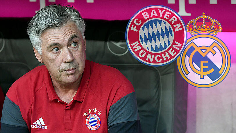 Carlo Ancelotti trifft am Dienstagabend mit den Bayern in New York auf seinen Ex-Club Real Madrid. Carlo Ancelotti trifft am Dienstagabend mit den Bayern in New York auf seinen Ex-Club Real Madrid.