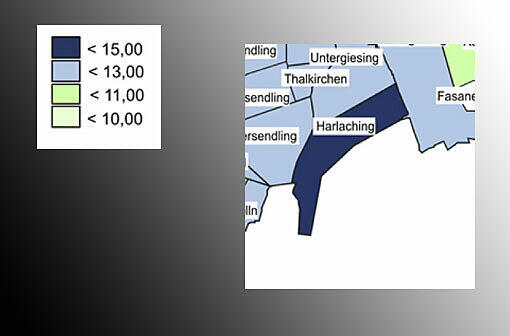 Harlaching: 13,4 Euro/qm
